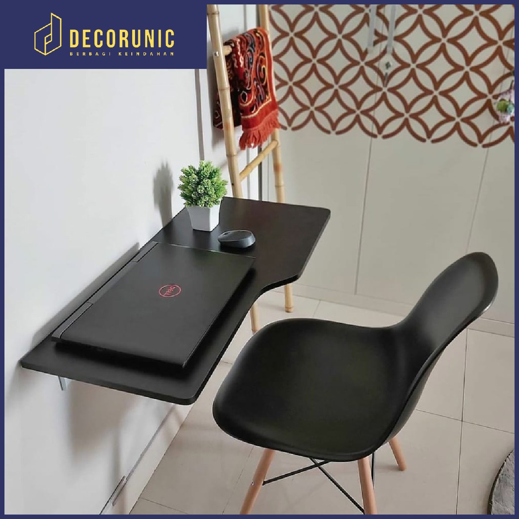 Floating Desk Meja Lipat Dinding Gantung ukuran 80x40 Floating Desk Meja Lipat Dinding Gantung ukuran 80x40