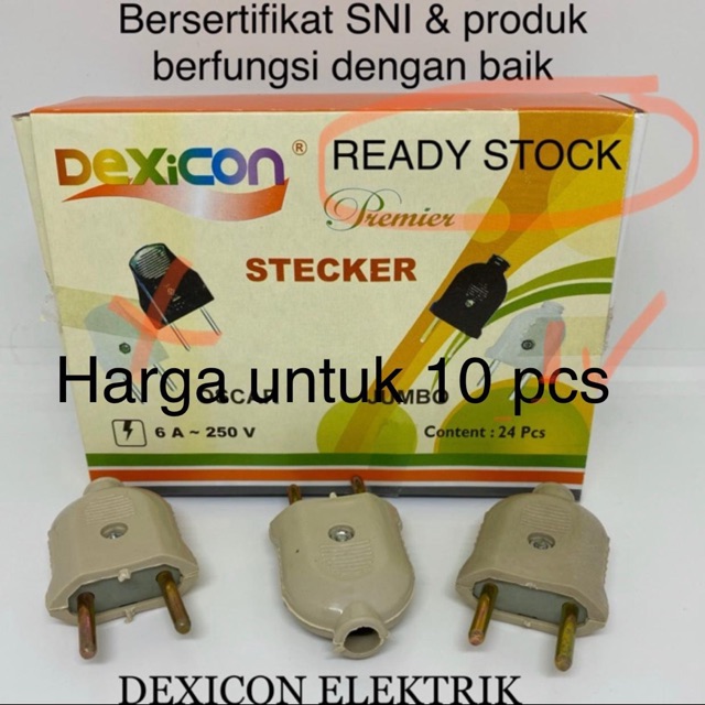 Steker gepeng jumbo - steker gepeng SNI - steker gepeng murah -colokan gepeng jumbo - steker