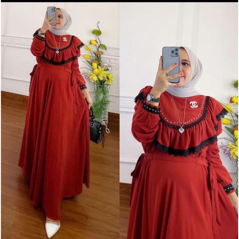 Gamis Ceruty Arum Maxy | REALPICT COD