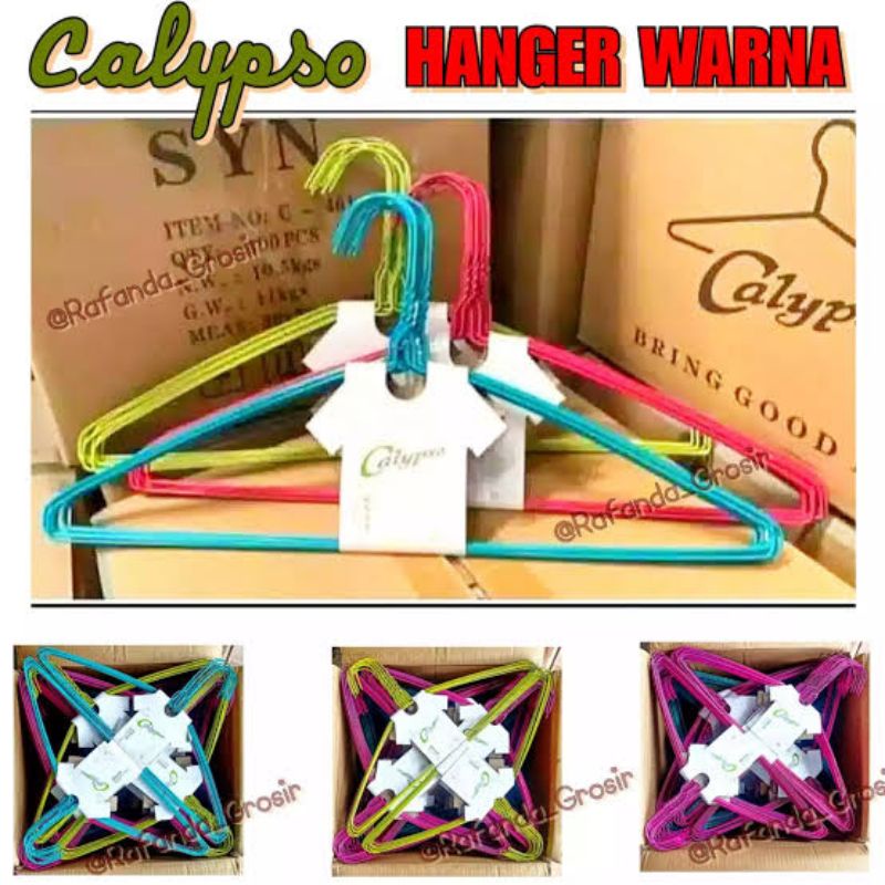 HANGER KAWAT WARNA (10pc/pak)