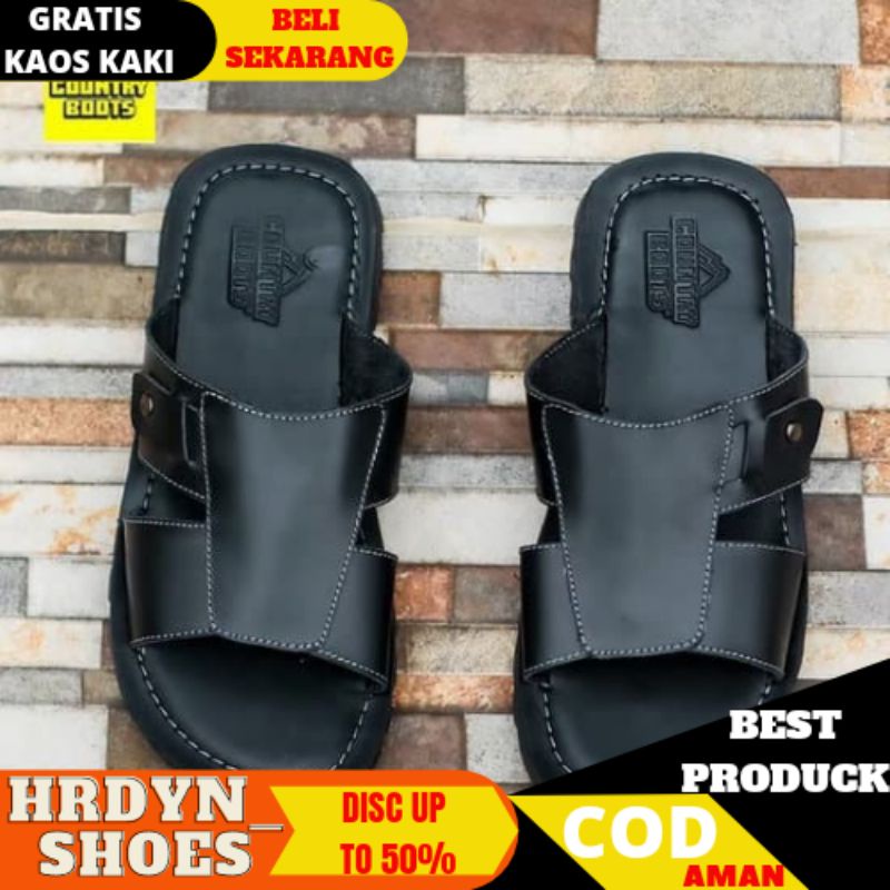 Sandal kulit . Sandal pria. Sandal casual. Sandal kulit Countryboots. Sendal cowok