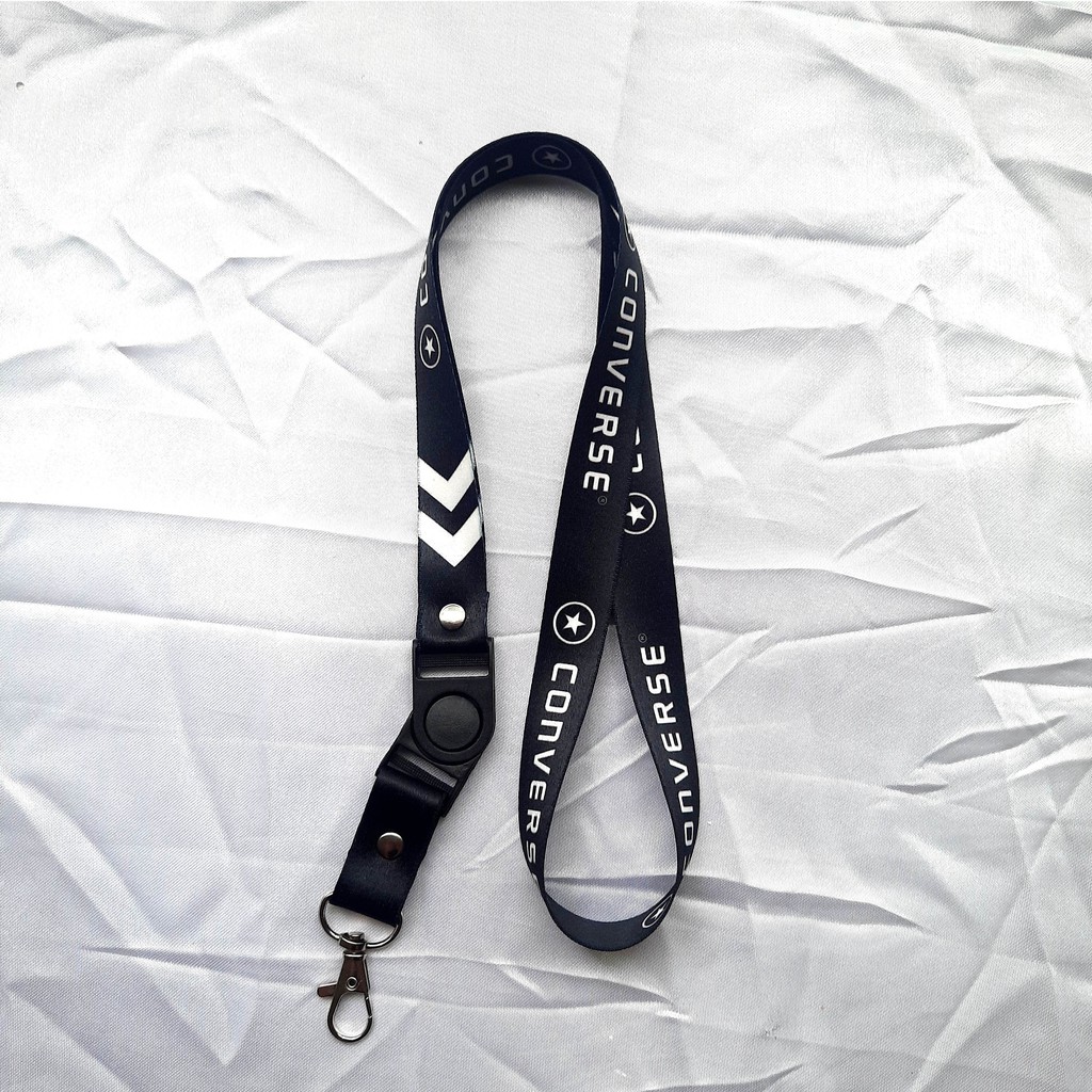 

Gantungan ID Card Lanyard printing converse plus karet ring 13mm real pick