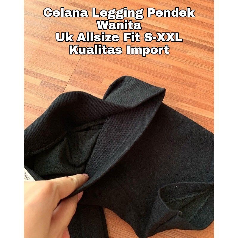 ☄️COD☄️Celana Legging Pendek Import Wanita Premium Hw Tebal