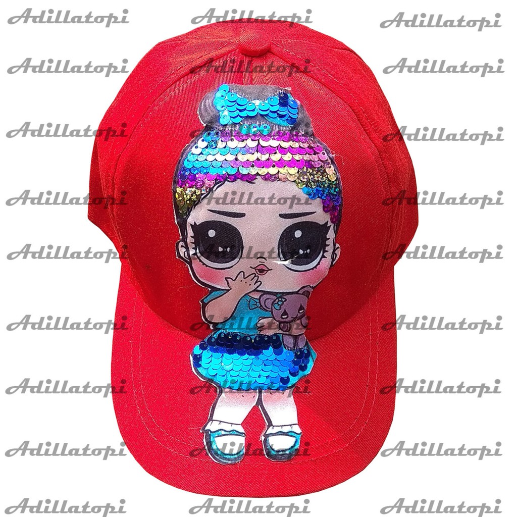 Topi anak led LOL/super Hero bisa nyala