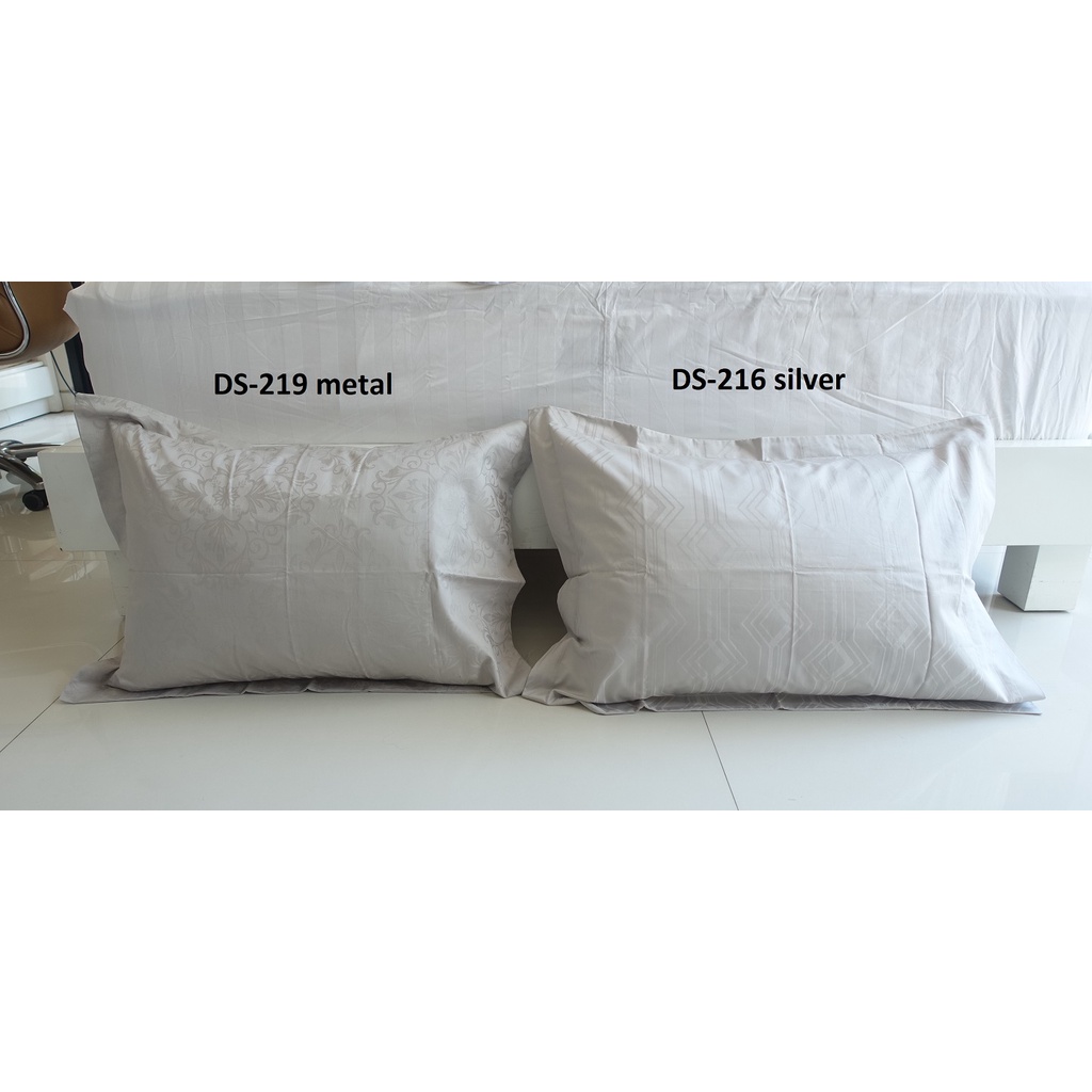 SALE sarung bantal 50x70 frame bahan jacquard katun tc400 kualitas hotel