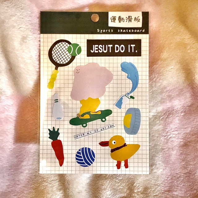 

cute sticker sport set