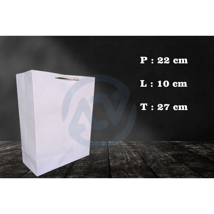 

Tas Kertas Paper Bag Putih Polos Souvenir