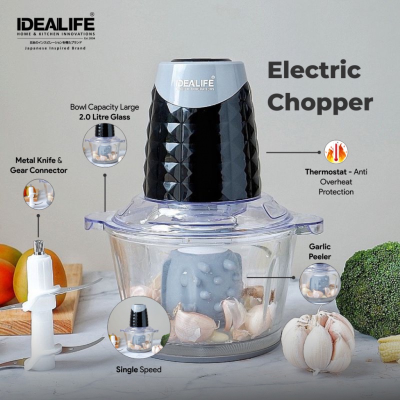 Chopper IDEALIFE IL 216J Penggiling Daging Bumbu IL216 Blender IL 216s Food Processor Idealife Blender Bumbu Pengupas Bawang