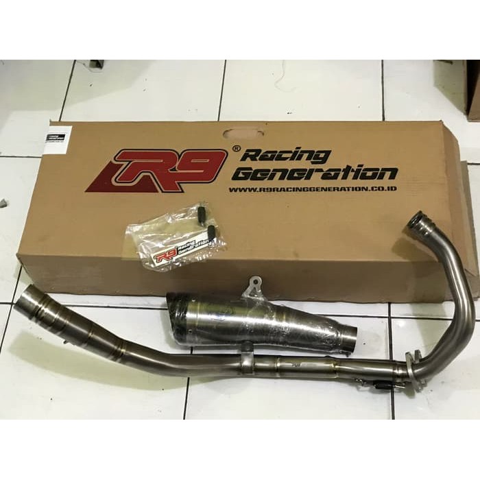Knalpot R9 H2 Series Titanium All New CBR250RR