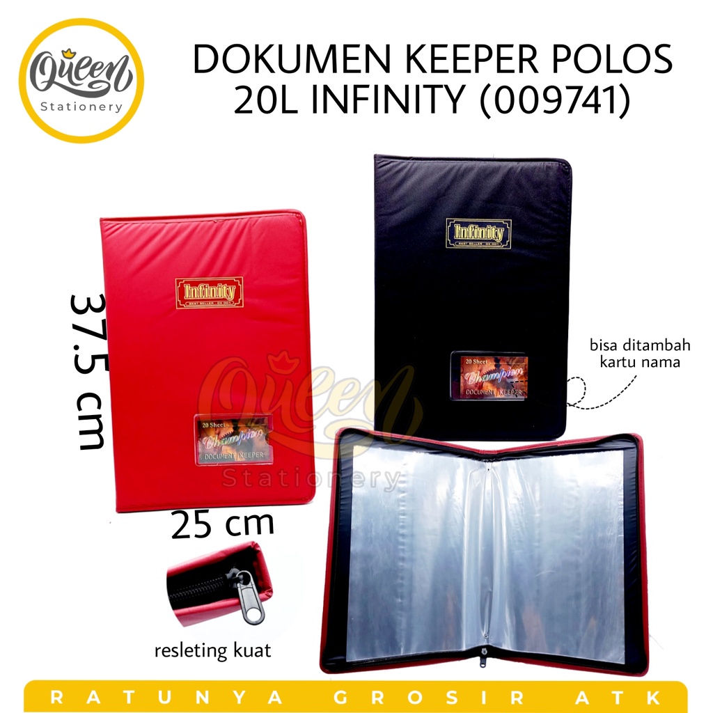 

1 PCS DOKUMEN KEEPER POLOS 20L INFINITY / MAP DOKUMEN / FILE ORGANIZER (009741)