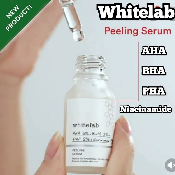 [ORI] Whitelab Peeling Serum dengan AHA BHA PHA Membantu Memperbaiki Masalah Kulit Aman digunakan untuk Pemula &amp; Kulit Sensitif - 15 ML BPOM