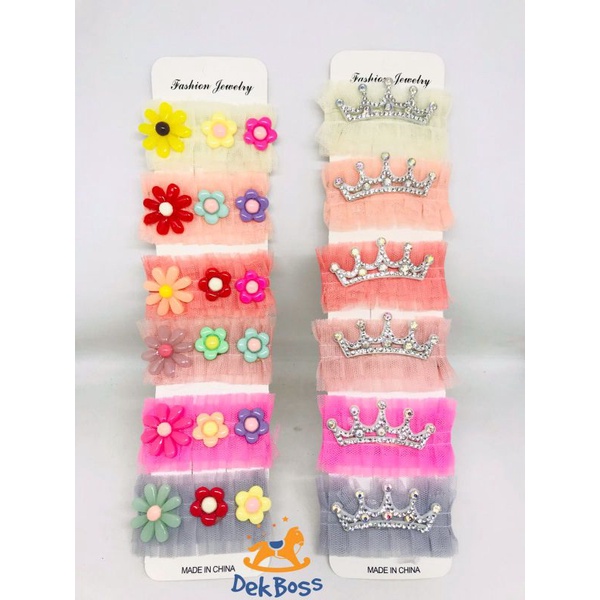 [flower crown] jepit rambut mahkota bunga daisy anak perempuan korea lucu hairpin anak chinese