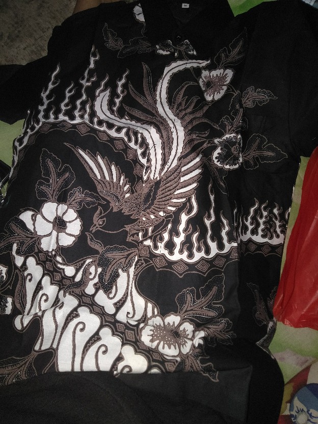 Kemeja Batik Pria Lapis Furing Buwana Hitam Katun Primisima Batik Solo Batik Coklat Brown