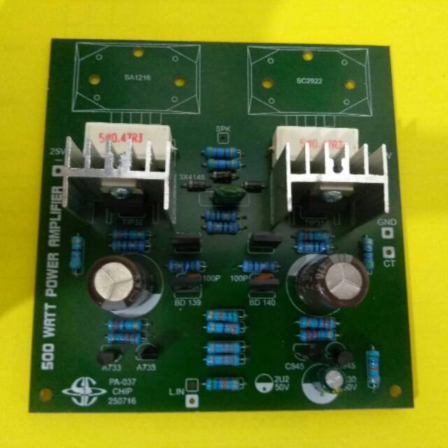 driver 3 tingkat driver power 400-500 watt mono