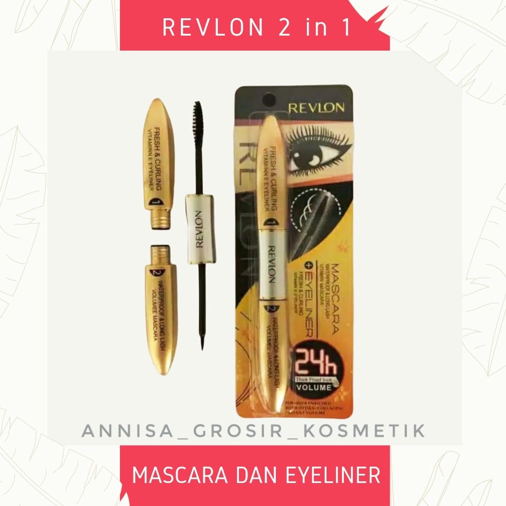 MASCARA EYELINER REVLON / MASCARA REVLON 2 IN 1