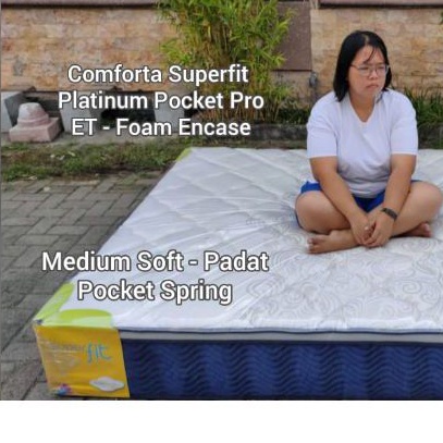 Comforta Superfit neo Pocket Pro Pocket ET 160x200 kasur spring bed pocket Spring foam encasement me