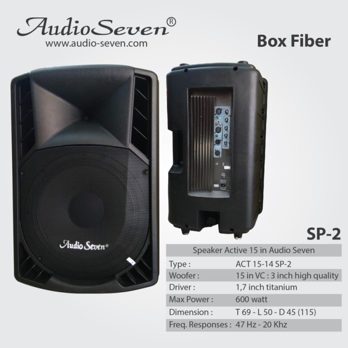 Speaker Aktif 15 Inch Audio Seven 15-14 SP-2 Original no HUPER RCF JBL