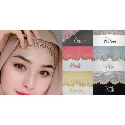 Daleman kerudung pesta inner payet tile diamond( inner pesta)