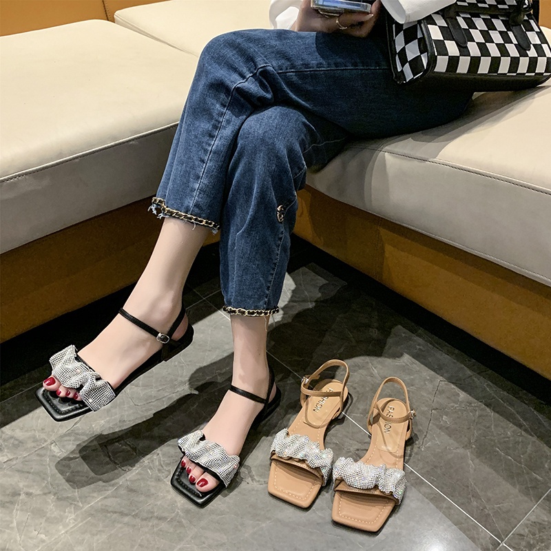 aid 0150, sandal wanita import fashion sandal slip on cantik dan terkiniian terlaris termurah