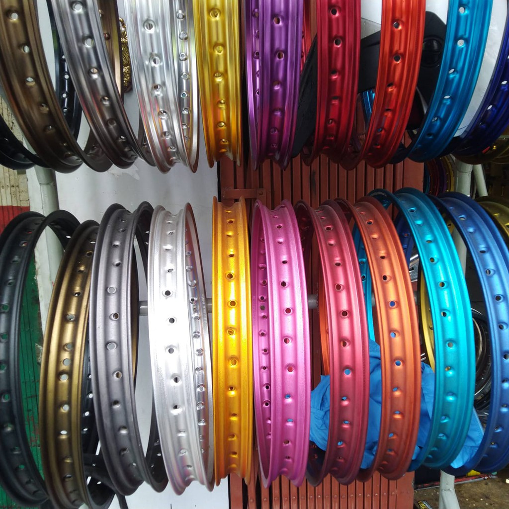 Velg Pelak Jari Titan 140 ring 18 Aloy Kilat Kulit Jeruk Exel