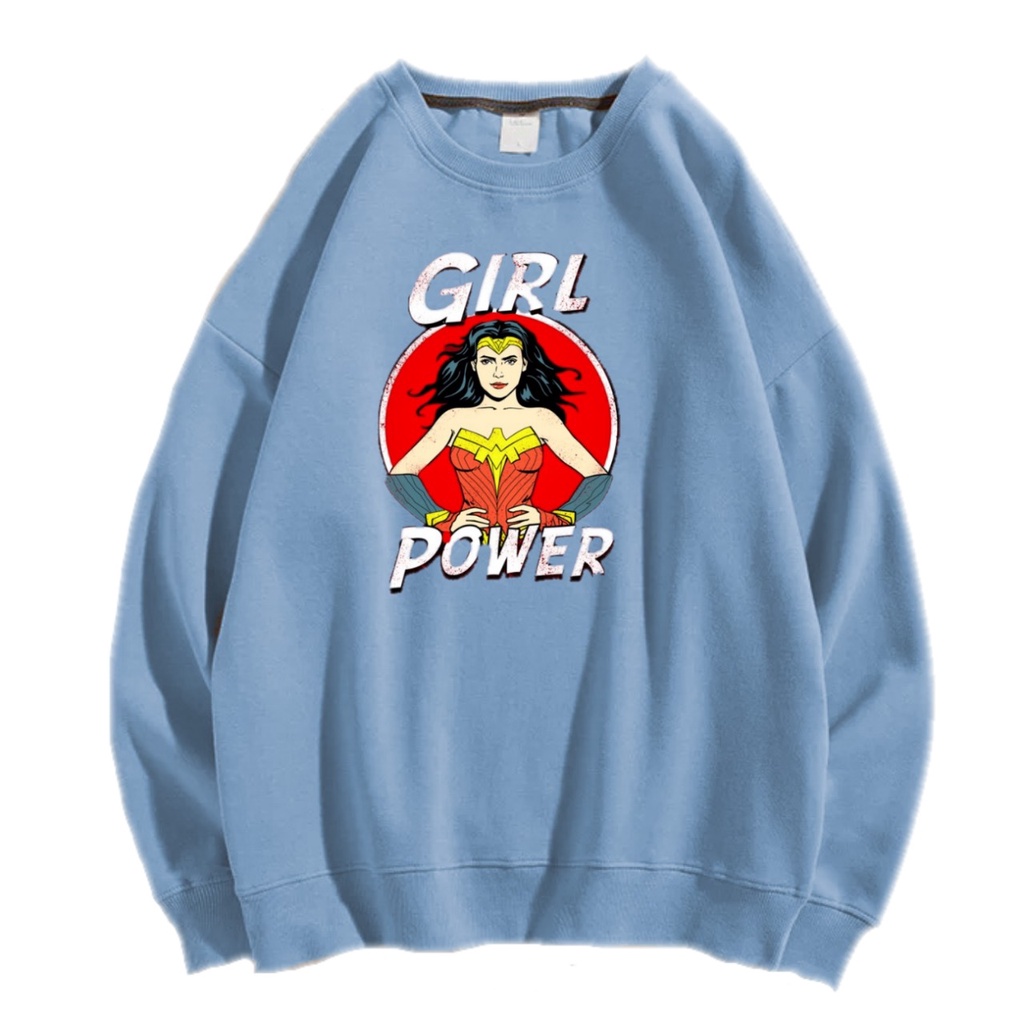 GIRL POWER SWEATER CREWNECK Size M-XXL GAWA