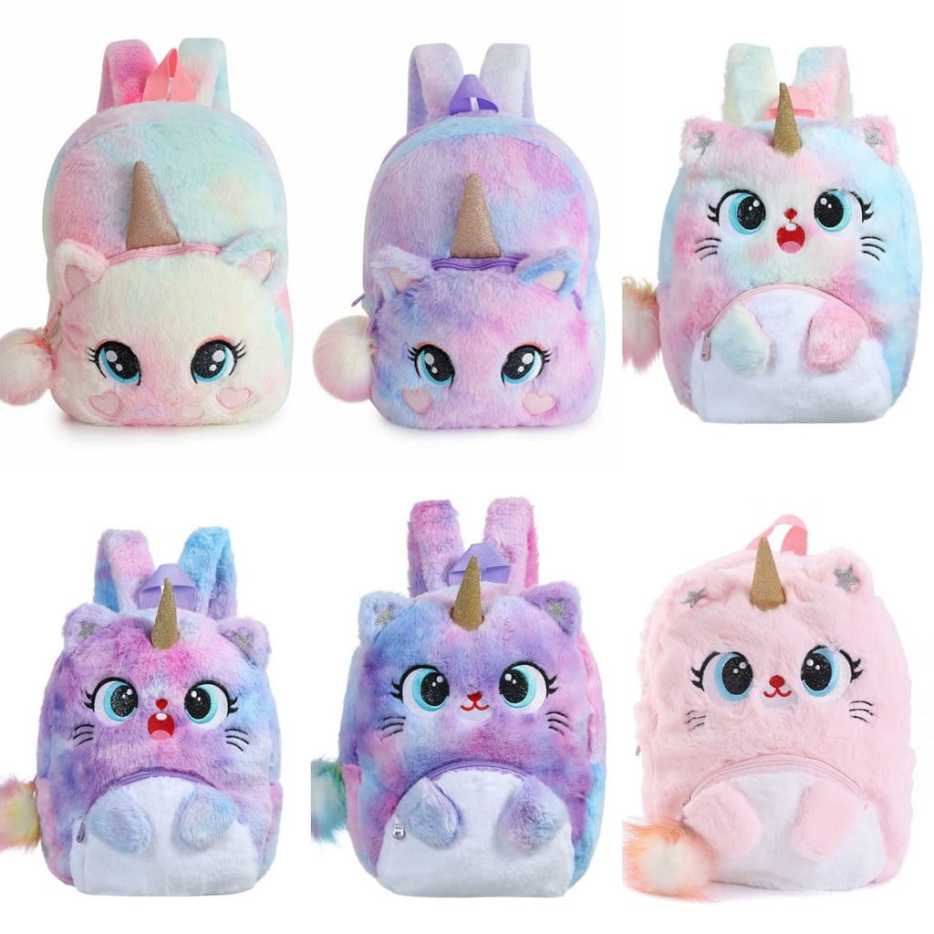 Tas ransel bulu Unicorn tas sekolah anak paud TK ransel unicorn berkualitas Tas Blingberry Original Tas Blingberry