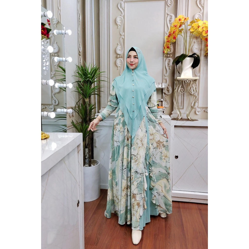 Annisa Series By Nazla ORI Hijab Gamis Syari Kekinian BestSeller Terlaris Termurah Original Syari