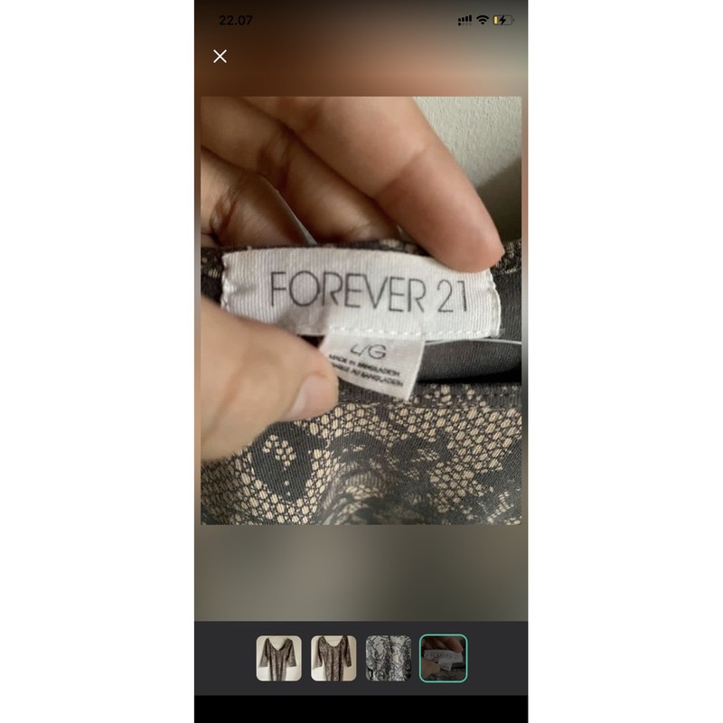 Forever 21 Bodycon Dress Coklat Abu