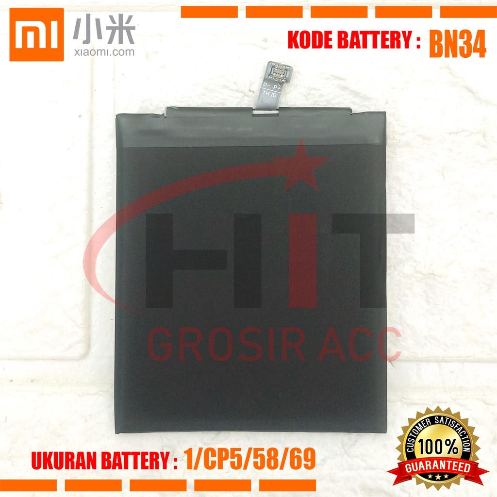 Baterai Battery Original XIAOMI Redmi 5A / Kode BN34