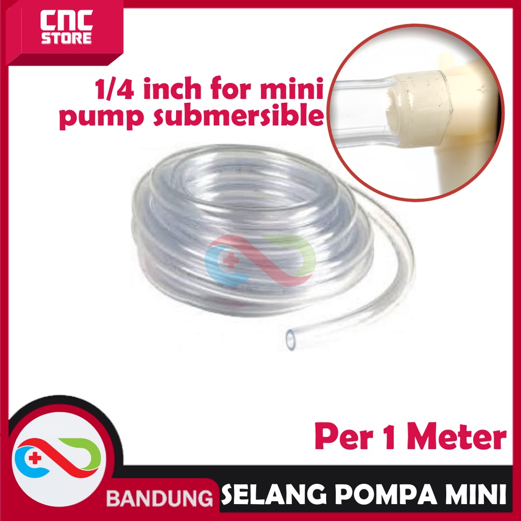 SELANG POMPA SUBMERSIBLE MOTOR DC MINI MICRO KECIL  1 METER