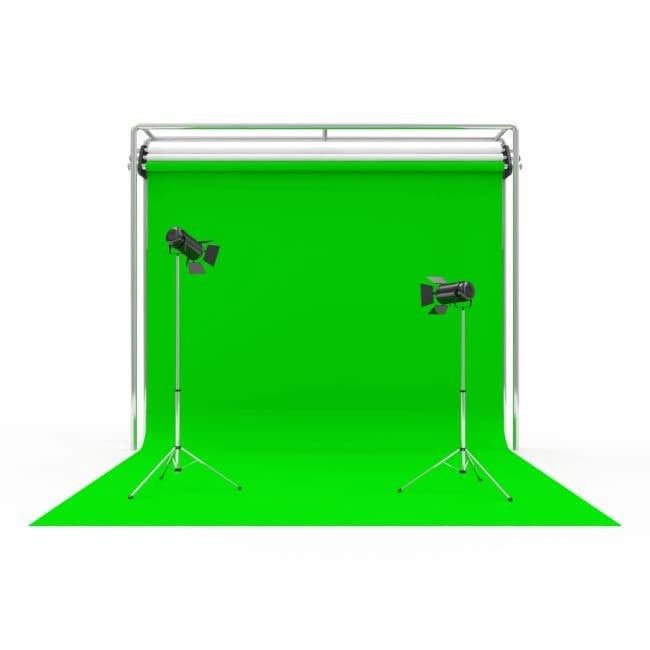 background green screen hijau stabilo 100 GSM