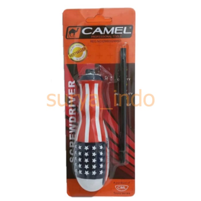 OBENG PLUS MINUS BOLAK BALIK CAMEL GAMBAR BENDERA USA HIGH QUALITY