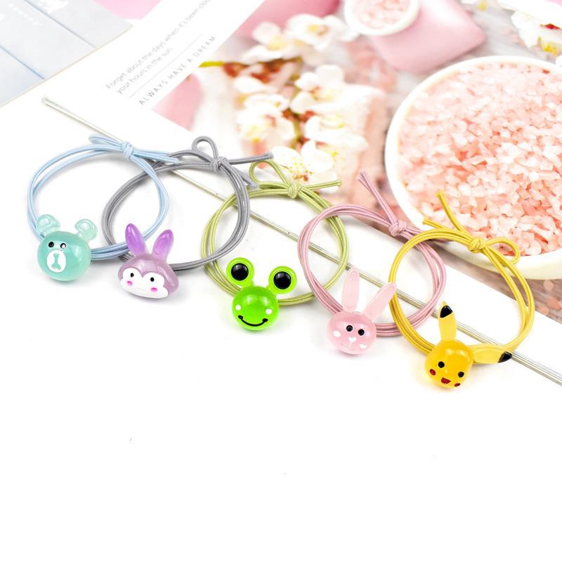 FYGALERYSURABAYA  ACC160 Ikat Rambut Wanita Motif Kartun Karet Rambut Anak  Hairband