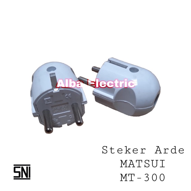 Steker Arde MT 300 MATSUI / Steker arde SNI / kepala colokan