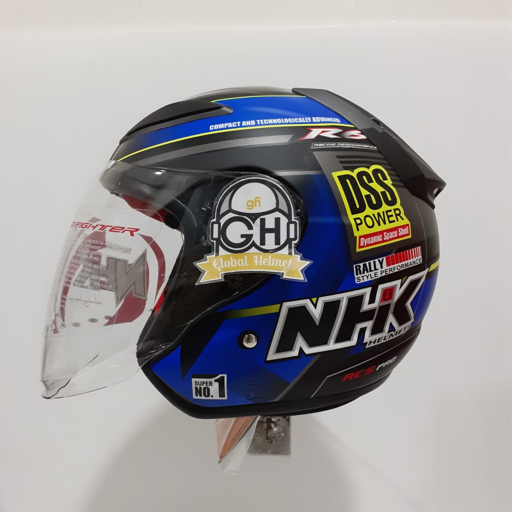 HELM NHK R6 MOTIF RALLY#2 BLACK BLUE DOFF