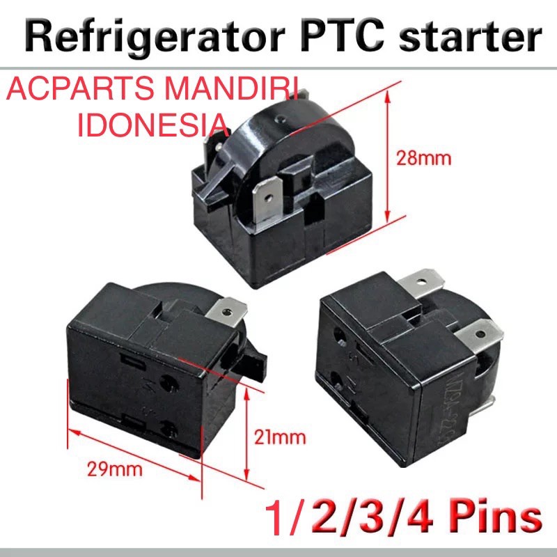 Relay ptc kulkas 1 pin kanan atas