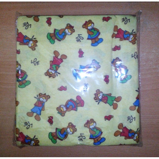 ½ LUSIN BEDONG KOTAK, Bedong Kotak / Selimut Bayi Katun Flanel 90 x 75 [550gr]