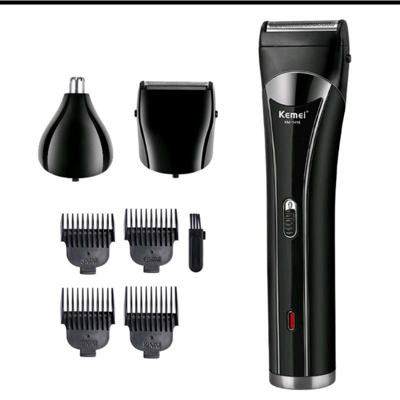 Mesin cukur rambut Kemei 1418 professional hair shaver rechargeable bergaransi