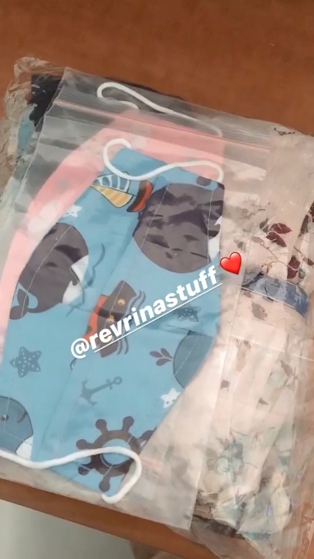 Masker Katun Jepang Anak 2 Lapis Motif Kartun