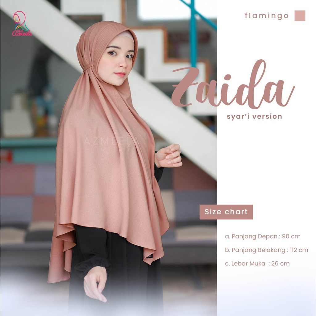 Azmeela Zaida Syar'i Khimar Instant with Pad