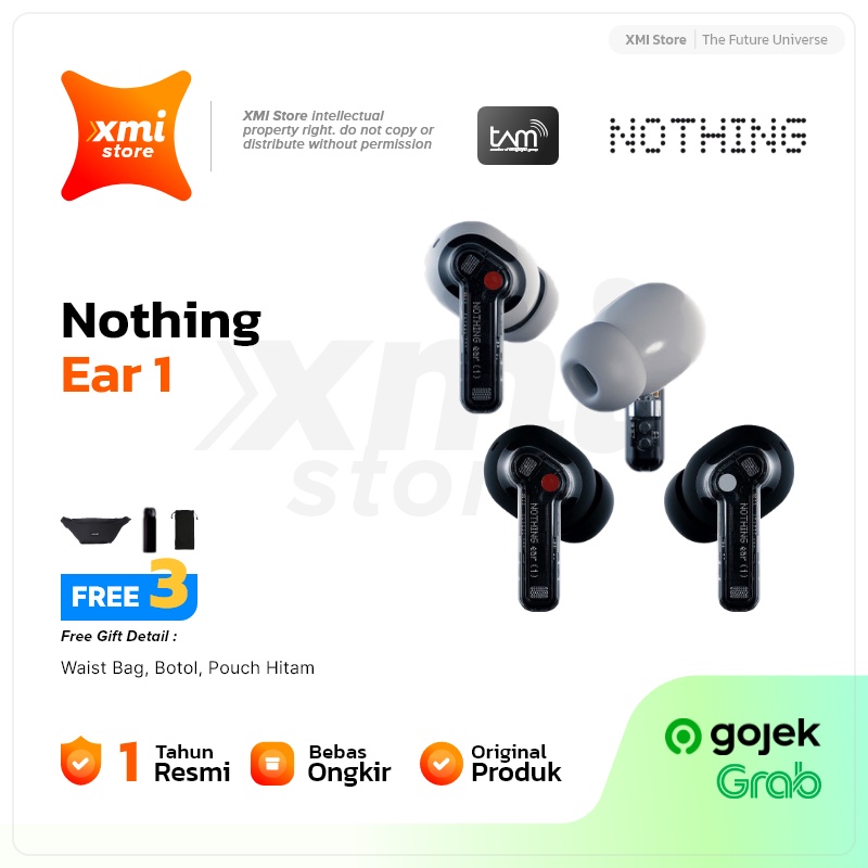 Nothing Ear 1 Earphone - TWS Nothing Original Garansi Resmi TAM