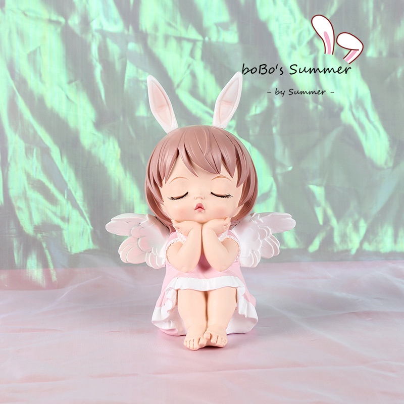 Pajangan / Celengan Figure Karakter Baby Angel Lucu Dekorasi Desain Karakter Dekorasi Rumah