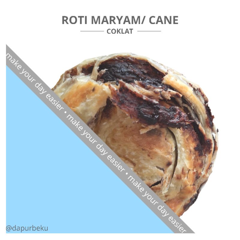 

GR Roti Maryam/ Roti Cane Canai/ Roti Konde polos orinal coklat keju