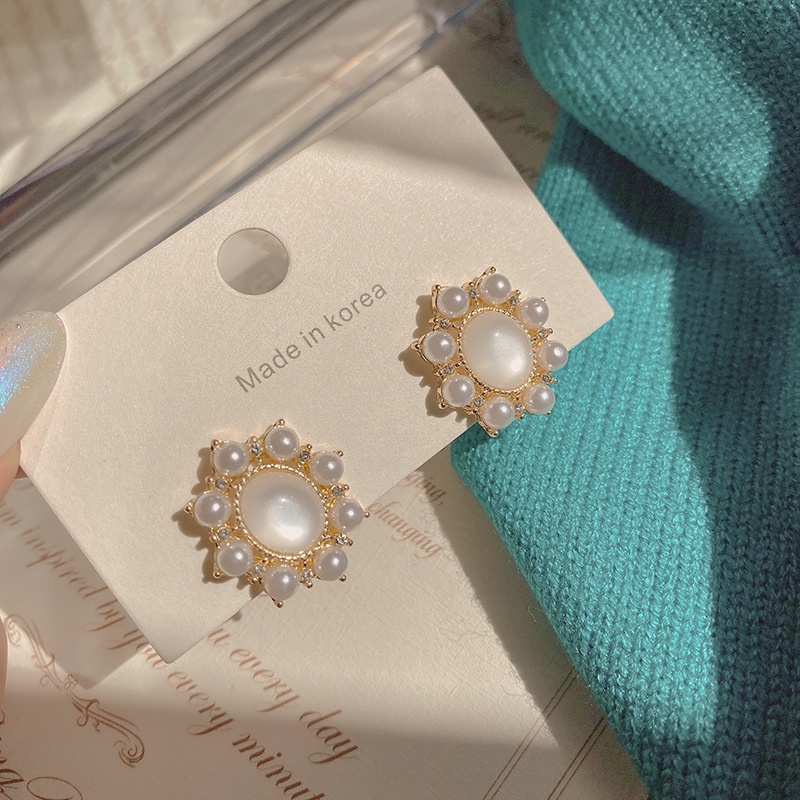 Hello Girl S925 Silver Needle Multi-style Earrings Fashion Niche Design Light Luxury Earring-15#