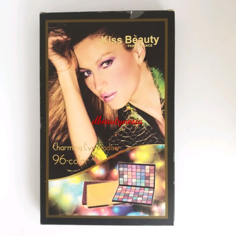 KISS BEAUTY MAKE UP 96 COLOR EYESHADOW BLUSHON LIPSTIK