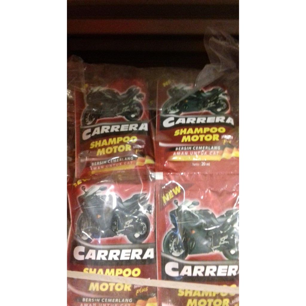 Shampo motor carrera sachet 20 ml isi 12pcs