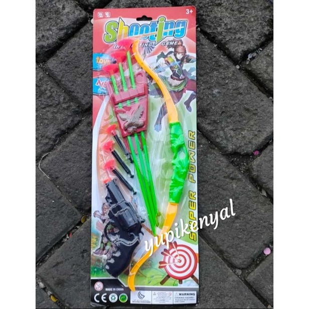 Mainan panah panahan shooting set