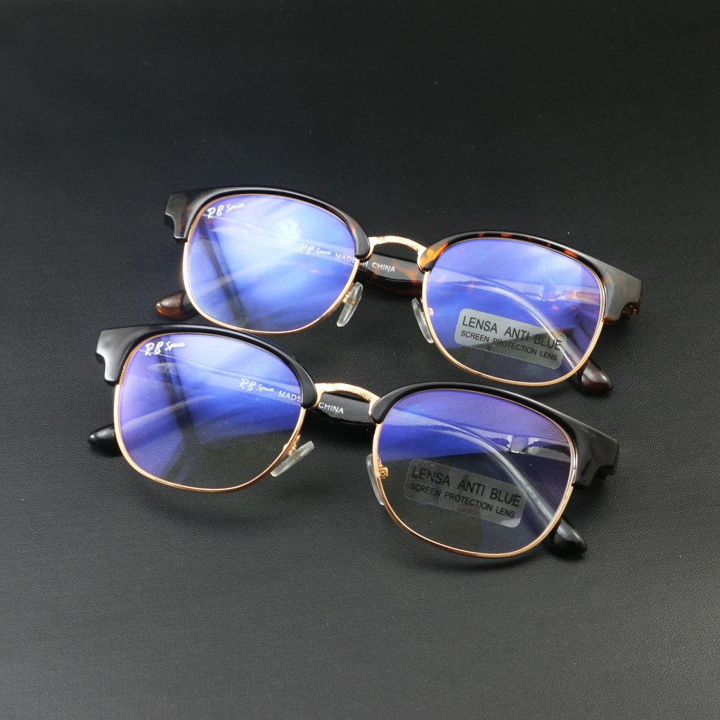 K706 Kacamata Fashion Anti Radiasi Style Korea Frame Sunglasses Lensa Bening Transparan