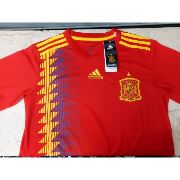 JERSEY BAJU BOLA GRADE ORI SPANYOL HOME WORLD CUP 2018