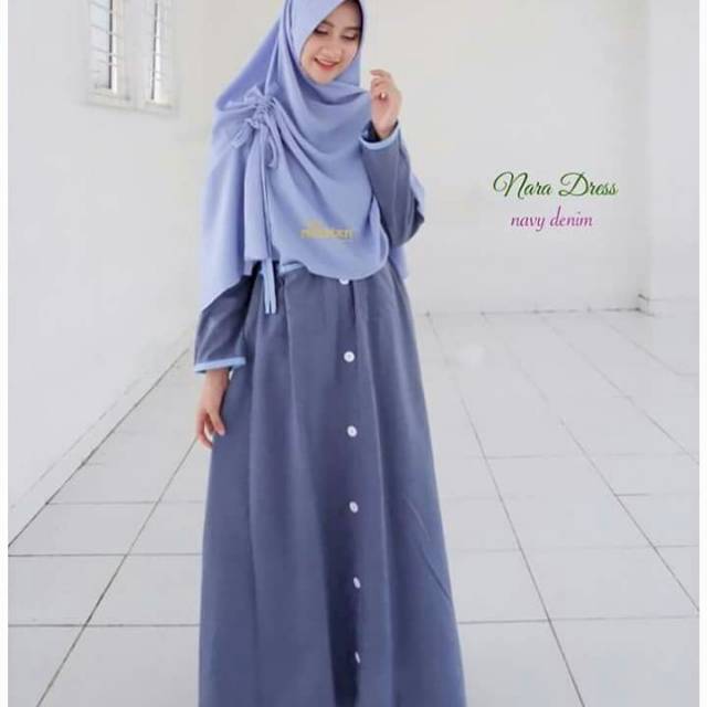 Nara dress / gamis nara michan hijab